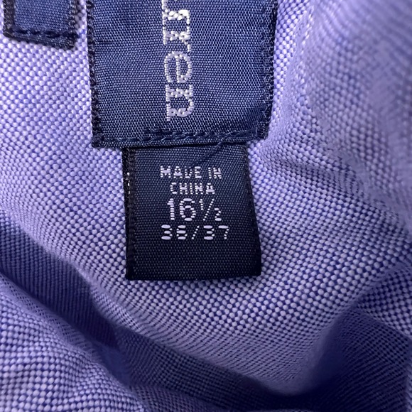 Ralph Lauren Classic Fit Oxford Button Down Shirt Mens 16 1/2 32/33 Blue - Picture 10 of 11